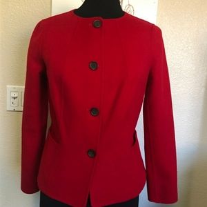 Talbots size 2 red wool double-faced jacket